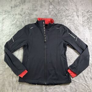 Brooks Jacket Womens Medium Black/ Red Running Shelter Technology Full Zip